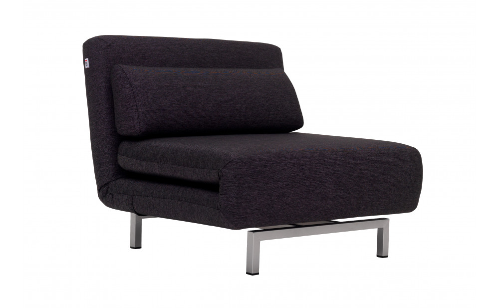 LK06-1 Premium Chair Bed Black Fabric J&M Furniture