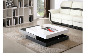 CW01 Coffee Table White / Grey High Gloss J&M Furniture CW01 Coffee Table White / Grey High Gloss J&M Furniture