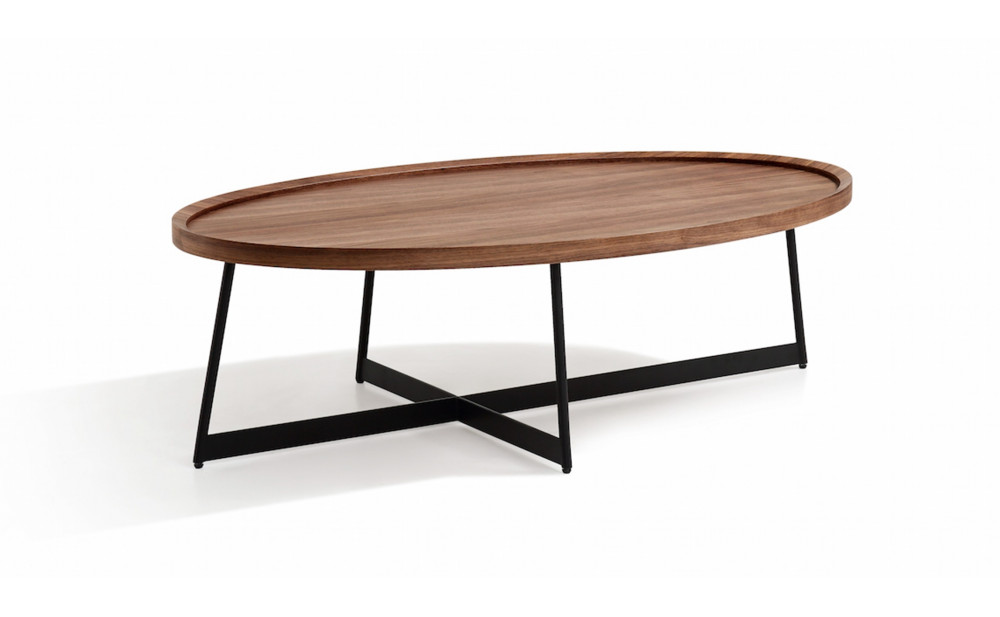 Uptown Coffee Table Walnut / Black J&M Furniture