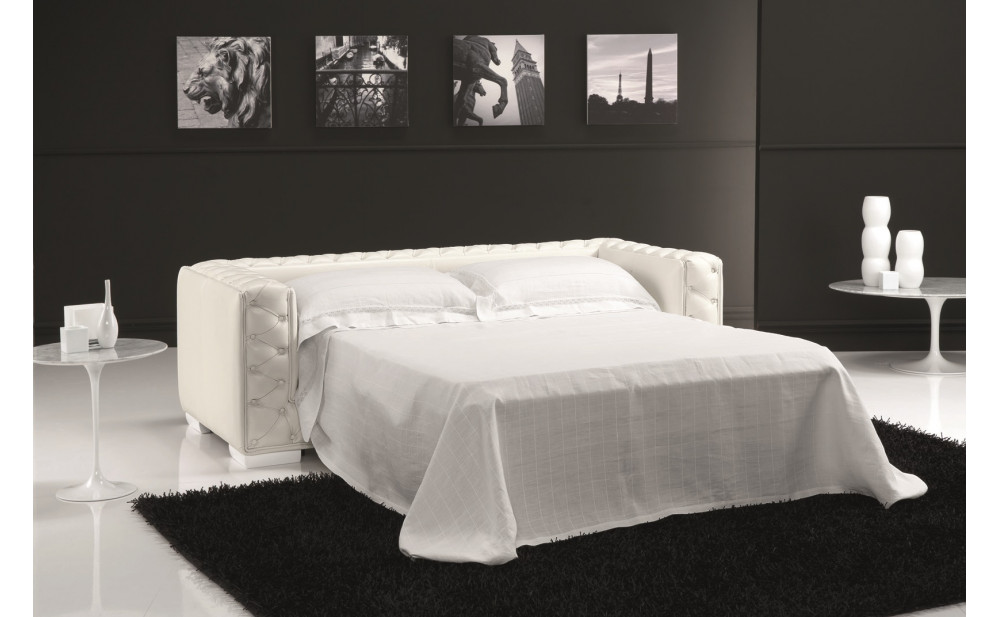 Vanity Sofa Bed White J&M Furniture