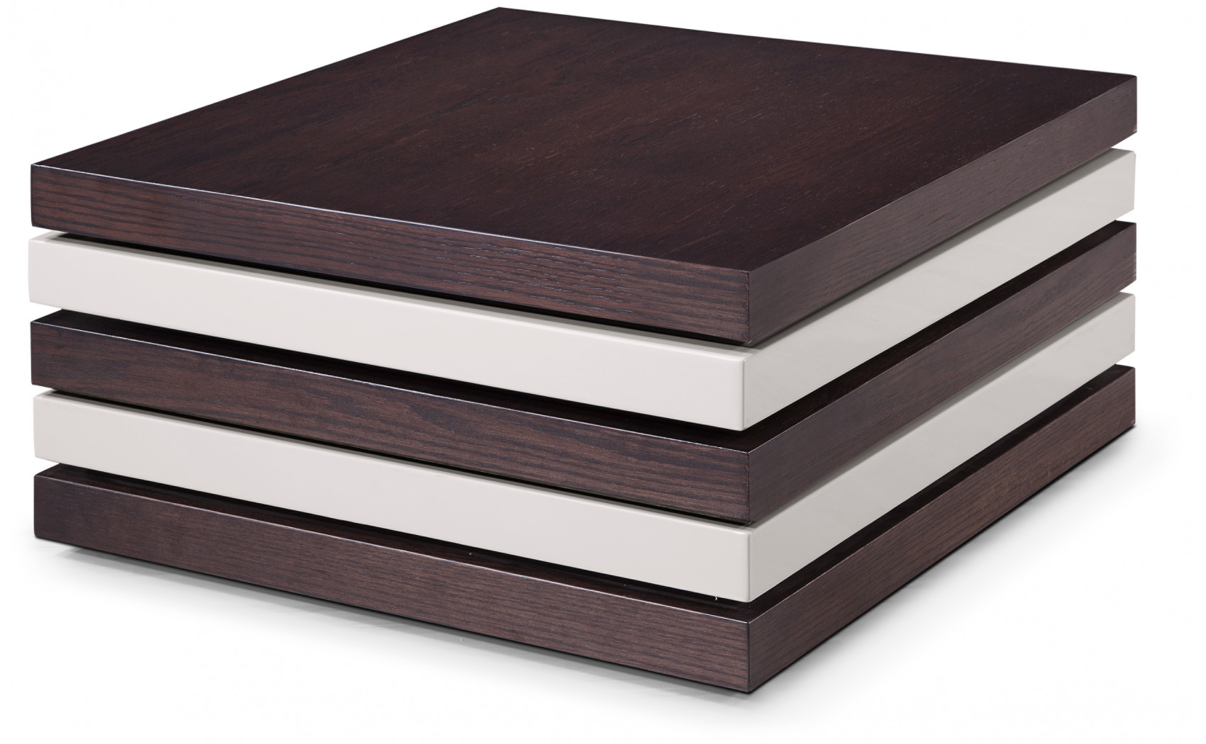 P501C Coffee Table Brown Oak / Light Grey Gloss J&M Furniture