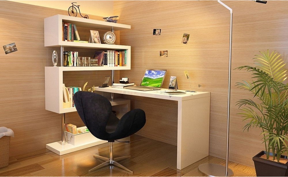 KD02 Modern Office Desk White J&M Furniture
