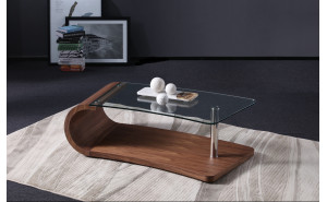 Grace Coffee Table Walnut / Glass J&M Furniture Grace Coffee Table Walnut / Glass J&M Furniture