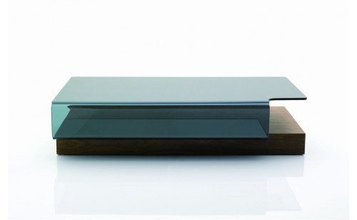 953A Coffee Table Dark Walnut / Glass J&M Furniture