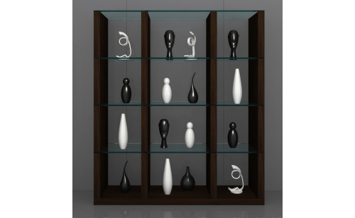 Float Wall Unit Dark Oak J&M Furniture