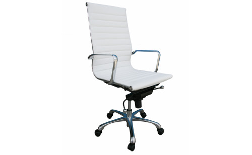 Comfy High Back Office Chair White J&M Furniture Comfy High Back Office Chair White J&M Furniture