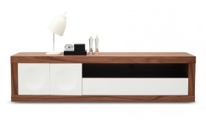 Prato Modern TV Base White Walnut J&M Furniture Prato Modern TV Base White Walnut J&M Furniture