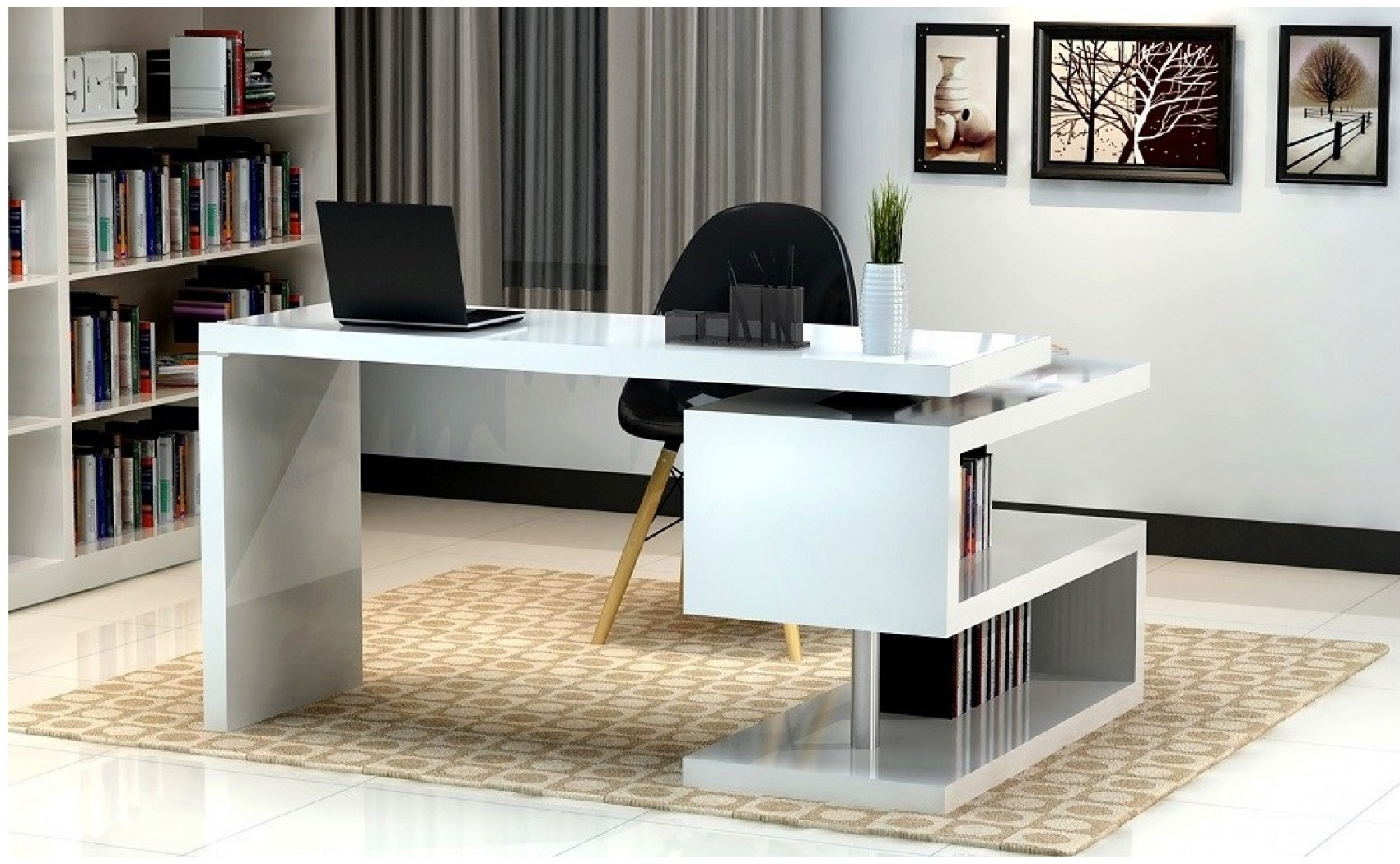 A33 Office Desk White J&M Furniture