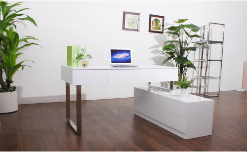 KD12 Modern Office Desk White J&M Furniture KD12 Modern Office Desk White J&M Furniture