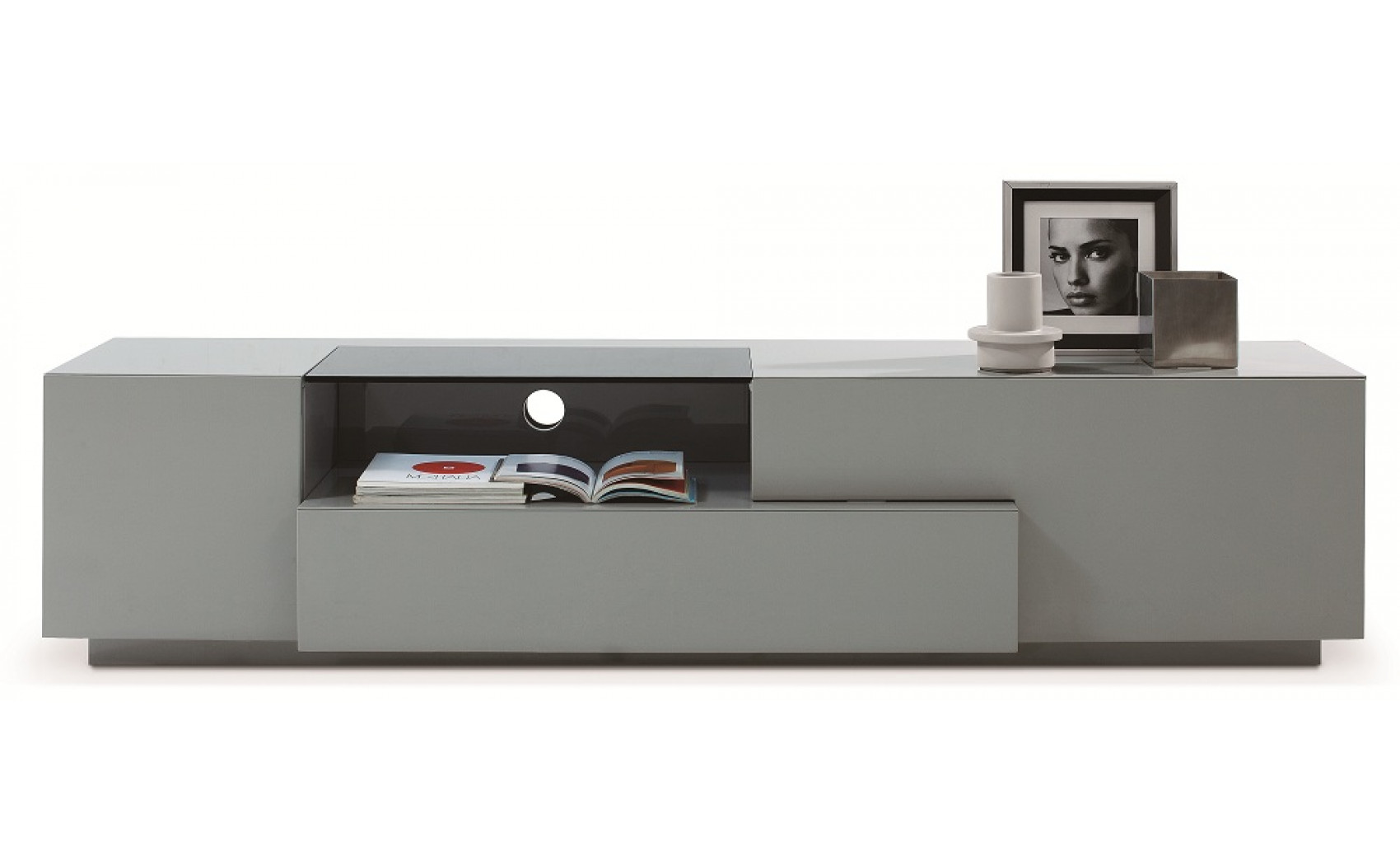 TV015 TV Base Grey High Gloss J&M Furniture
