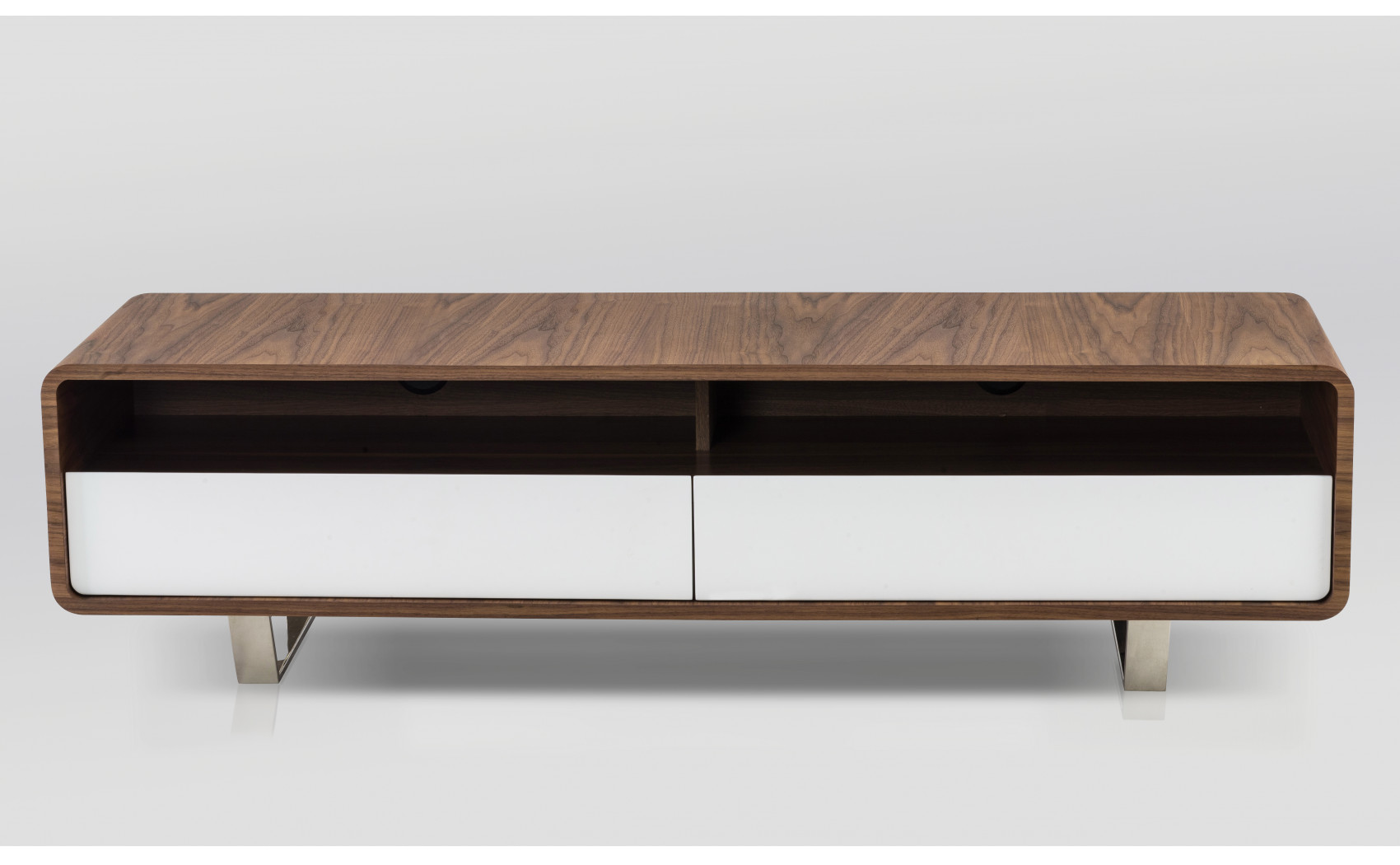 Gramercy TV Base Walnut White J&M Furniture
