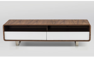 Gramercy TV Base Walnut White J&M Furniture Gramercy TV Base Walnut White J&M Furniture