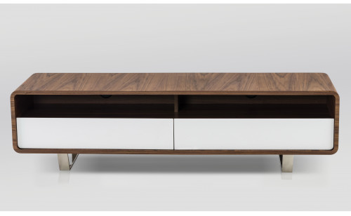 Gramercy TV Base Walnut White J&M Furniture Gramercy TV Base Walnut White J&M Furniture