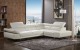 1717 White Italian Leather Sectional J&M Furniture