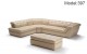 397 Italian Leather Sectional Beige  J&M Furniture