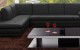 625 Italian Leather Sectional Black w Ottoman J&M Furniture