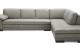 625 Italian Leather Sectional Grey w Ottoman J&M Furniture