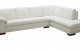 625 Italian Leather Sectional White w Ottoman J&M Furniture
