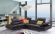 A761 Italian Leather Sectional Slate Black J&M Furniture