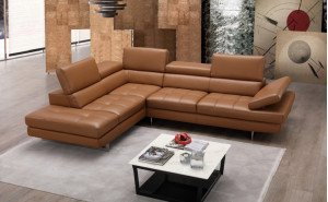 Gigi A761 Italian Leather Sectional Caramel J&M Furniture Gigi A761 Italian Leather Sectional Caramel J&M Furniture