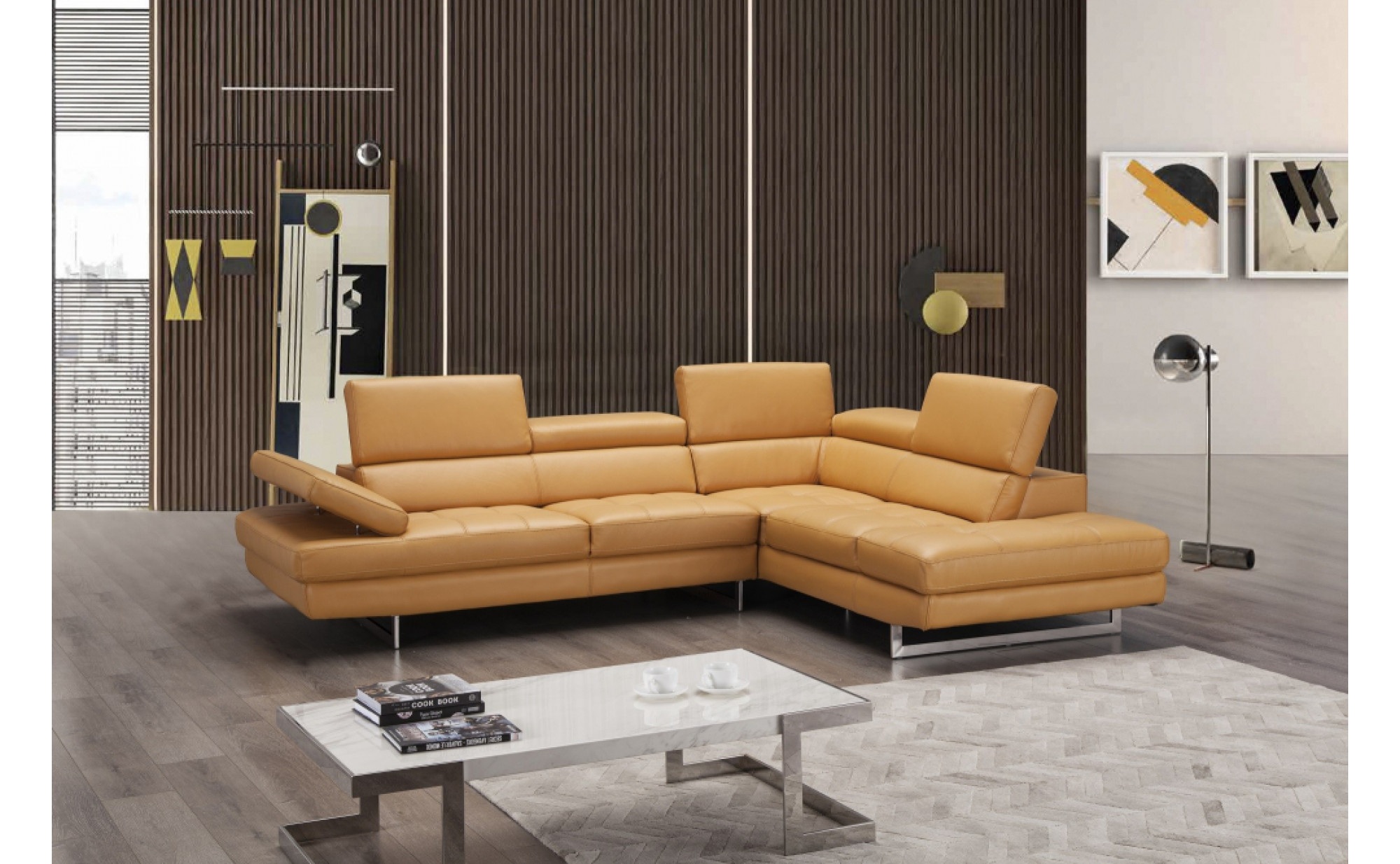 A761 Italian Leather Sectional Freesia J&M Furniture JM