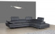 A761 Italian Leather Sectional Slate Grey J&M Furniture