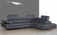 Gigi A761 Italian Leather Sectional Slate Grey J&M Furniture