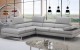 A761 Italian Leather Sectional Light Grey J&M Furniture