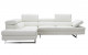 Gigi A761 Italian Leather Sectional Off White J&M Furniture