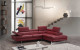 A761 Italian Leather Sectional Red J&M Furniture