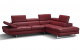 Gigi A761 Italian Leather Sectional Red J&M Furniture