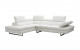 Gigi A761 Italian Leather Sectional Snow White J&M Furniture