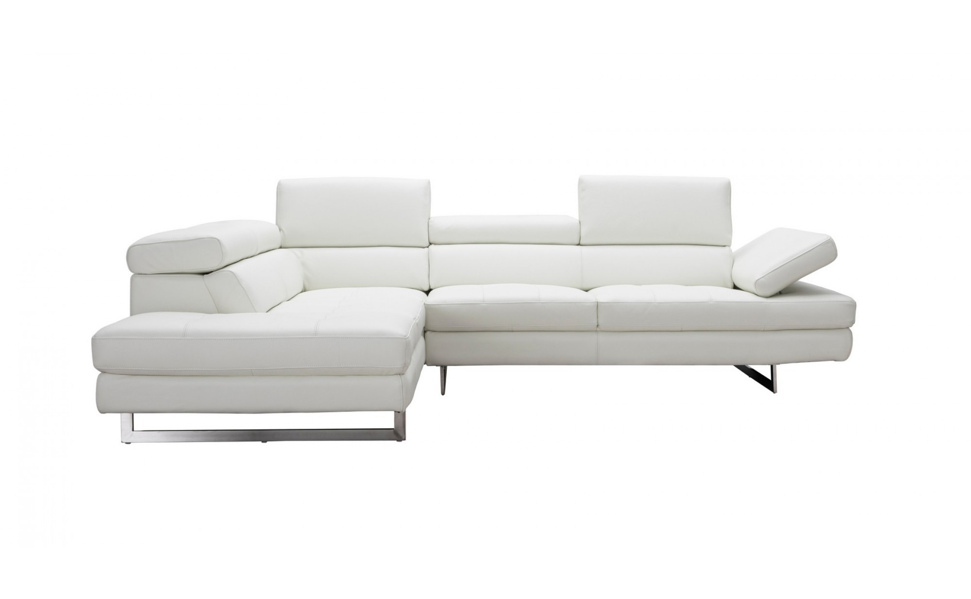 A761 Italian Leather Sectional White J&M Furniture JM