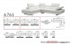 Gigi A761 Italian Leather Sectional Snow White J&M Furniture