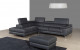 Irie A973 Italian Leather Grey Sectional J&M Furniture