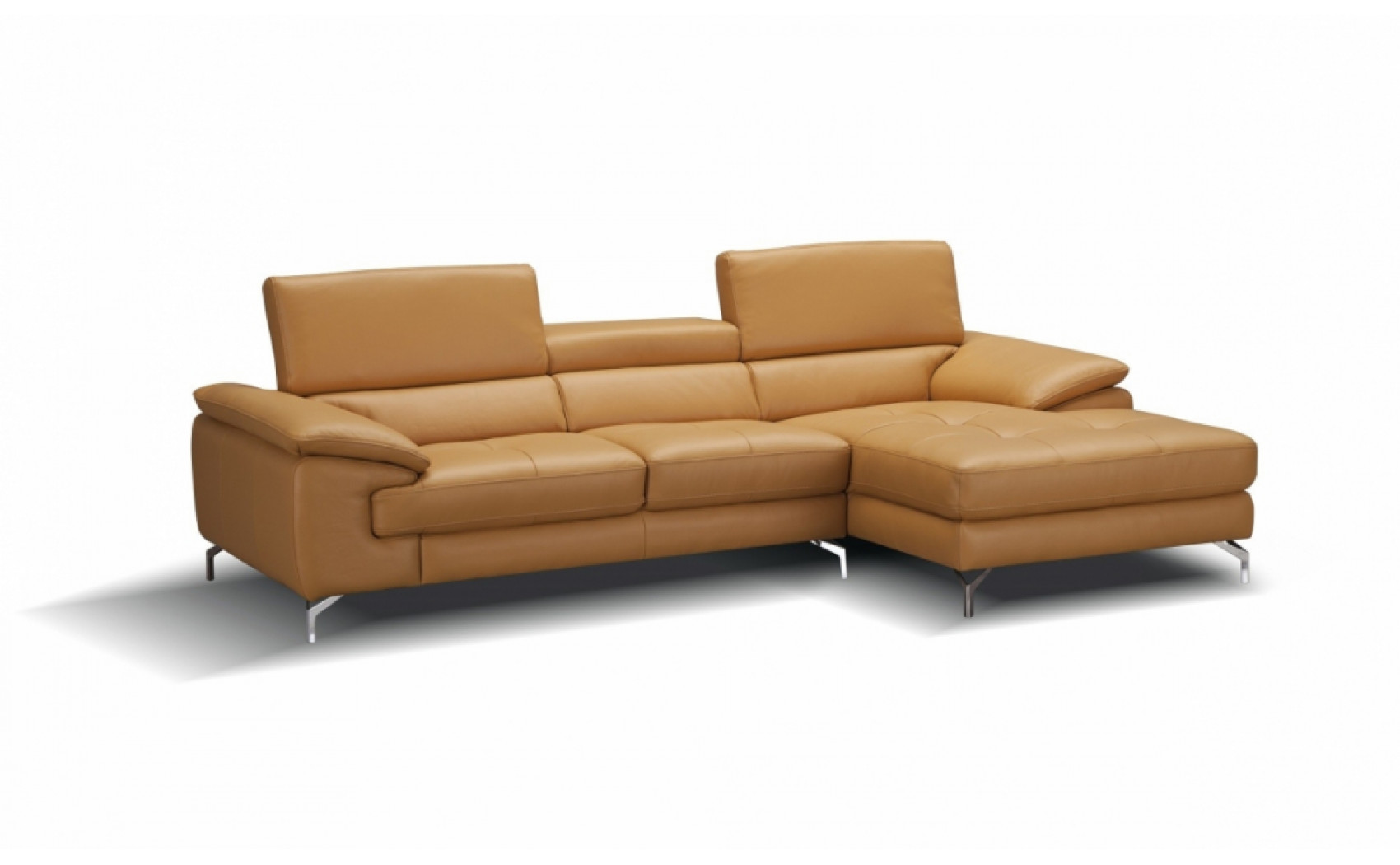 Jannette A973B Italian Leather Mini Sectional Freesia J&M Furniture