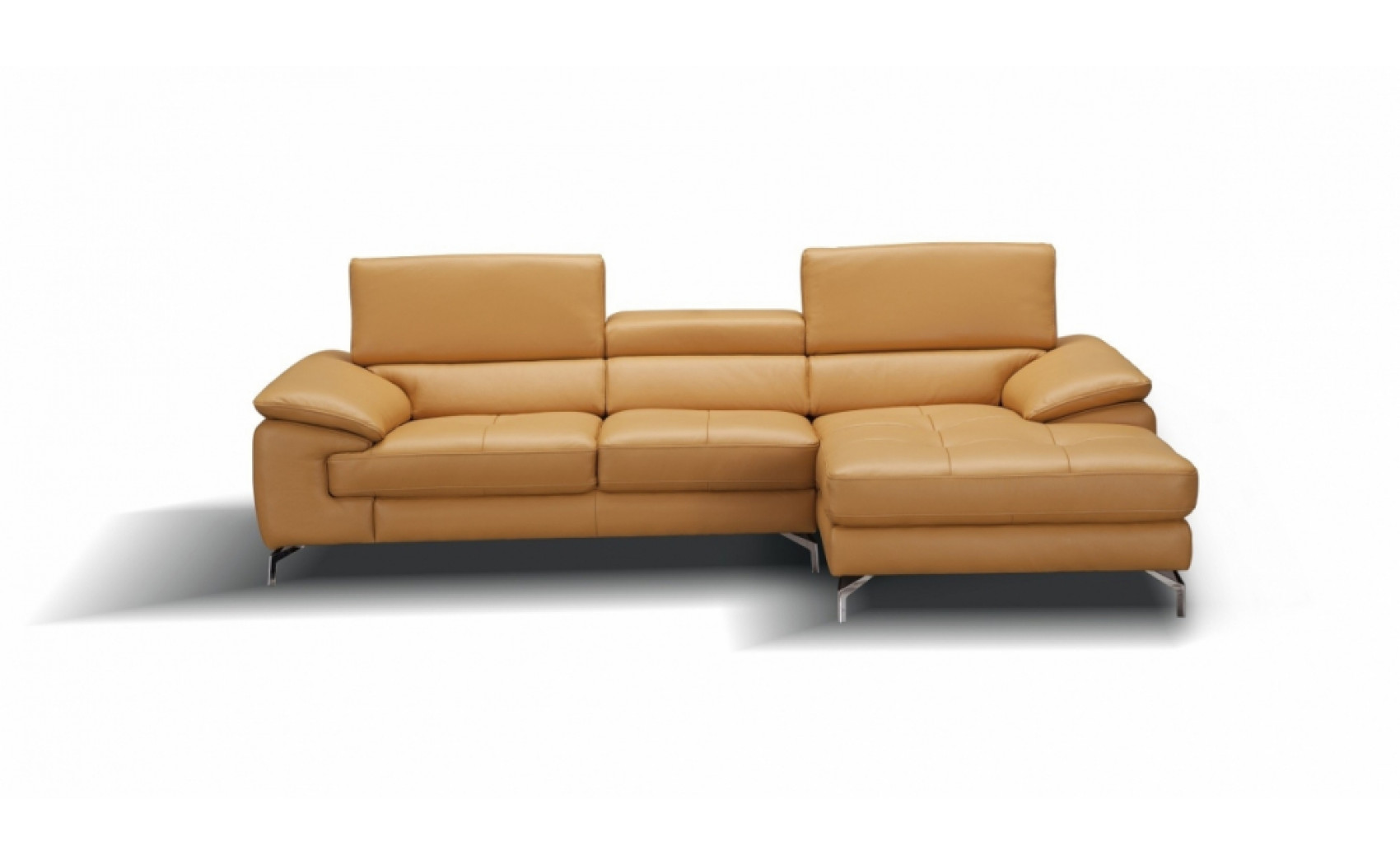 Jannette A973B Italian Leather Mini Sectional Freesia J&M Furniture