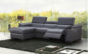 Allegra Premium Leather Sectional Slate Grey J&M Furniture Allegra Premium Leather Sectional Slate Grey J&M Furniture