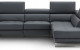 Annalaise Recliner Leather Sectional Blue Grey J&M Furniture