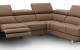 Annalaise Recliner Leather Sectional Caramel J&M Furniture
