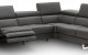 Annalaise Recliner Leather Sectional Dark Grey J&M Furniture