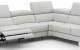 Annalaise Recliner Leather Sectional Silver Grey J&M Furniture