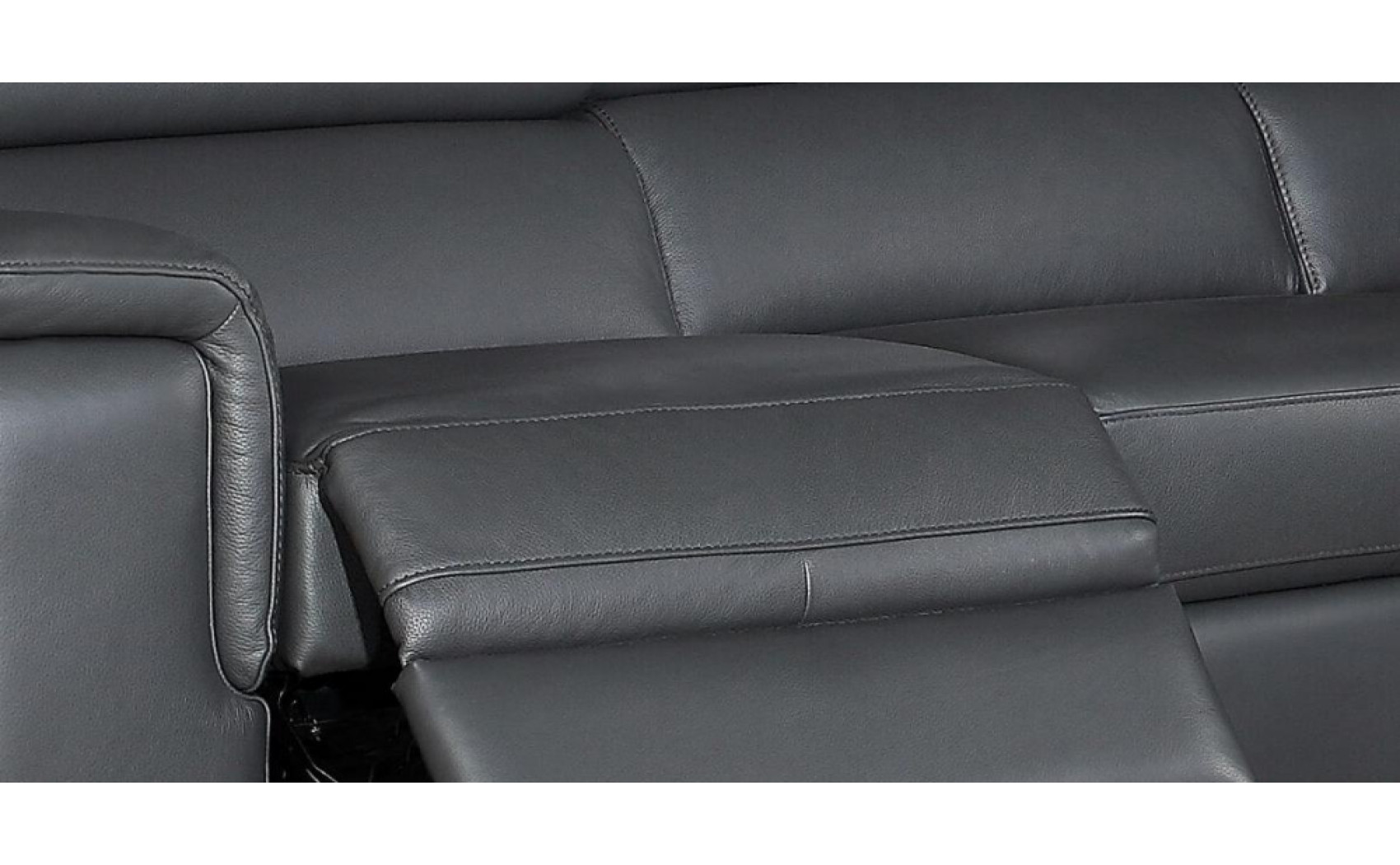 Ariana Premium Leather Sectional Grey J&M Furniture