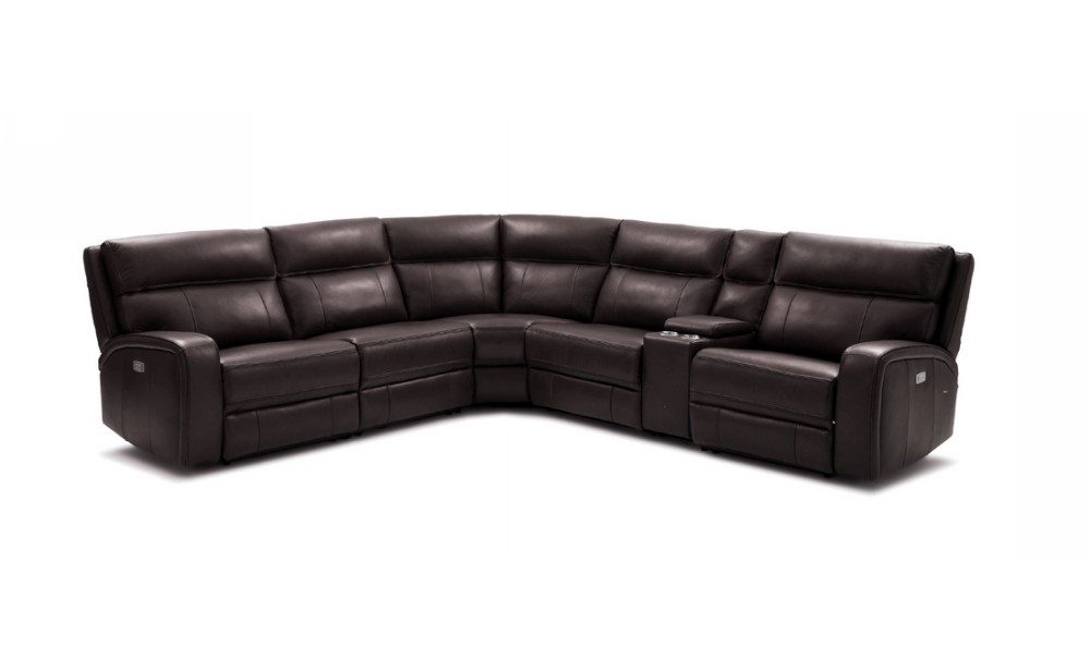 Cozy Motion Sectional Chocolate J&M Furniture