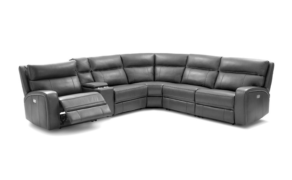 Cozy Motion Sectional Grey J&M Furniture