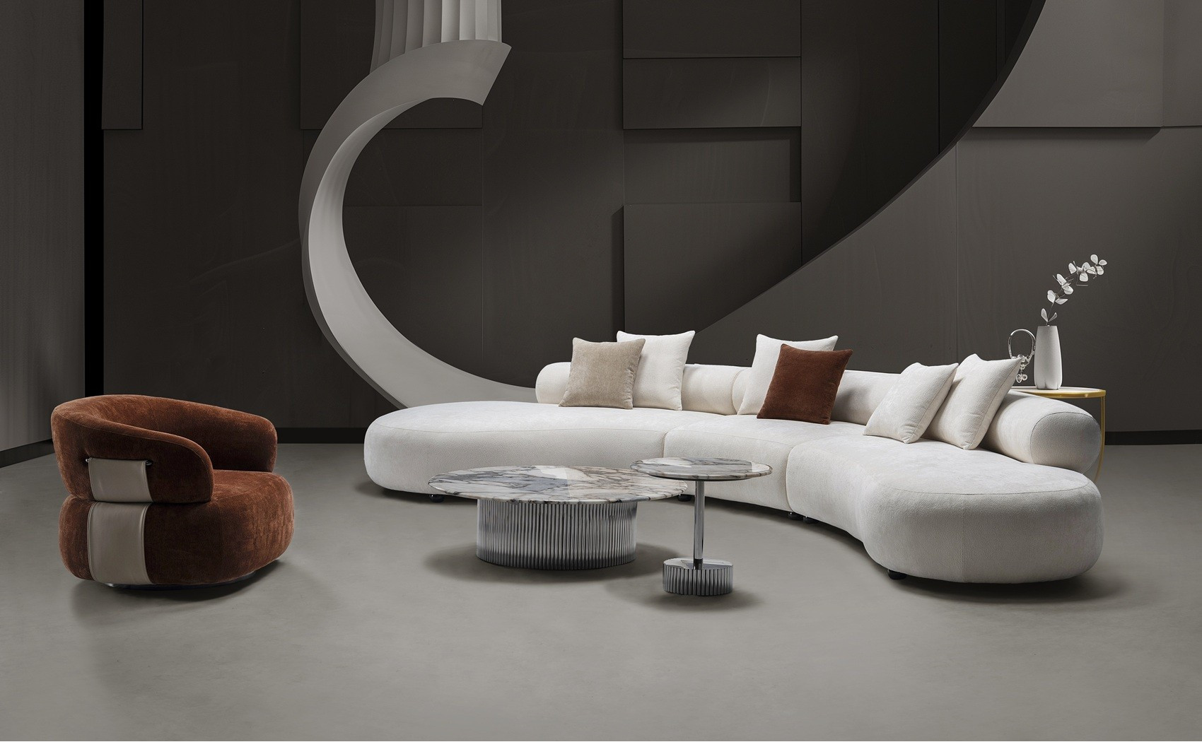 Star HF5018 White Sectional J&M Furniture