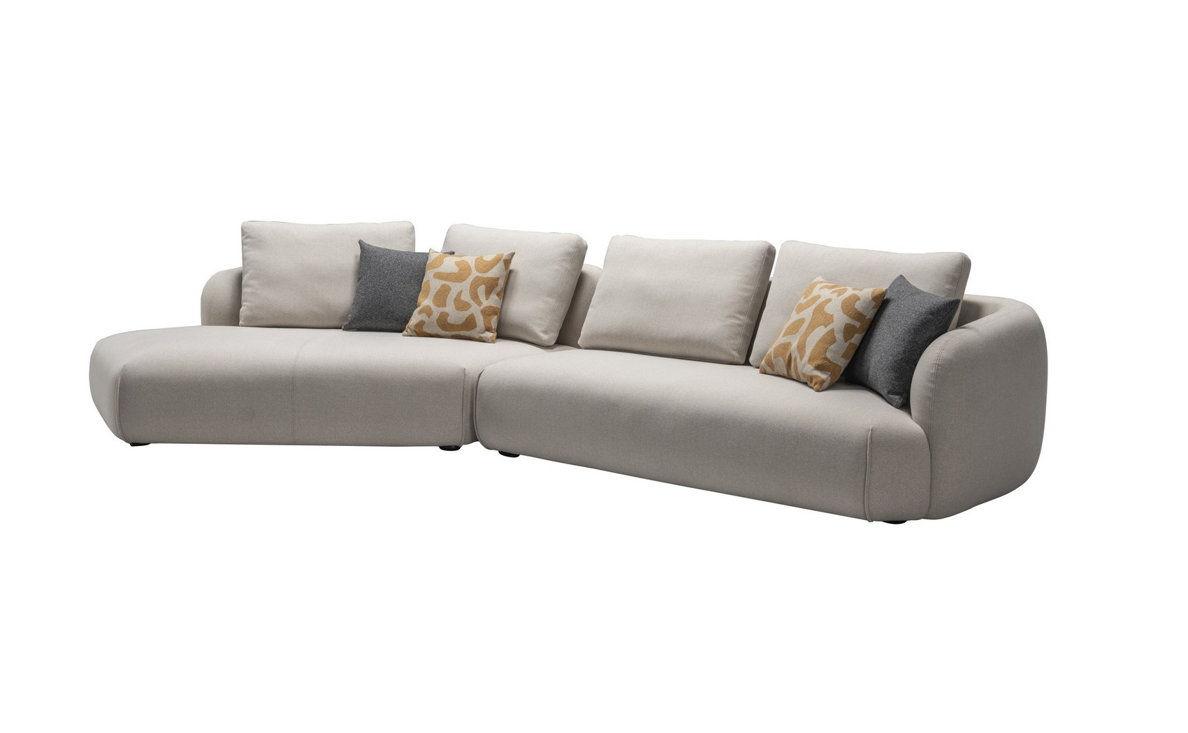 Laro HF5510 Grey Sectional J&M Furniture