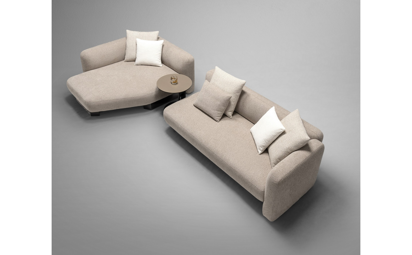 Talia HF5516 Grey Sectional J&M Furniture