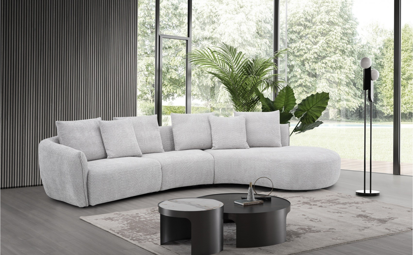 Hamilton Off White Sectional J&M Furniture