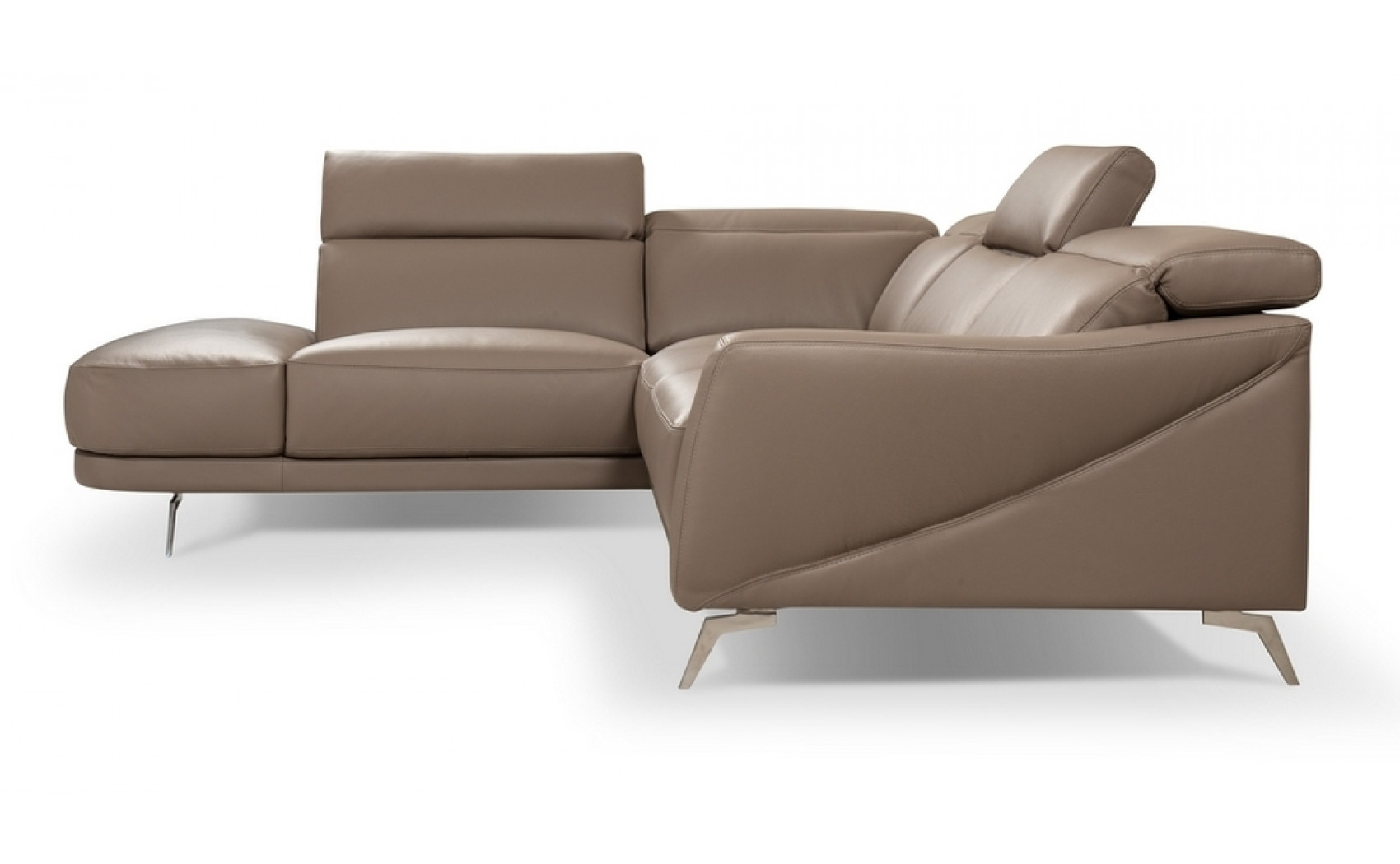 I730 Premium Leather Sectional Taupe J&M Furniture